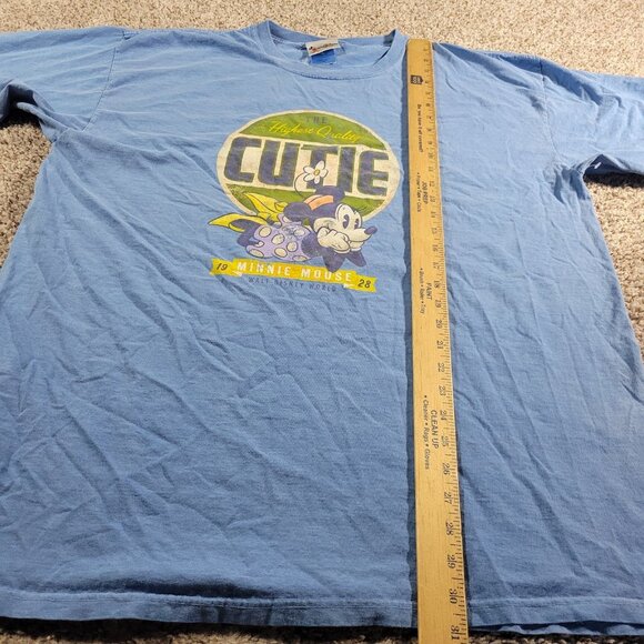 Vintage Disney Minnie Mouse Shirt  Adult XL Blue Graphic Casual Sleep Lounge - Picture 5 of 7